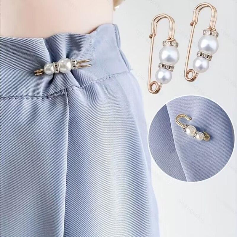 Зажим для юбки с жемчужной пряжкой