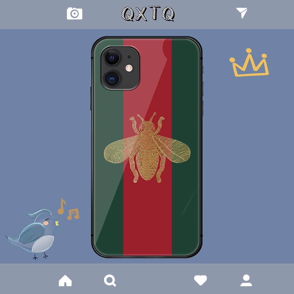 Custodia di lusso G-Guccis Fashion per iPhone Samsung Galaxy Redmi Note S 17 16 15 14 13 20 24 25 54 Pro Max Ultra Fe Cover in vetro temperato