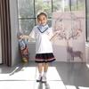Children's Short Sleeve Academic Style Uniform Set for Kindergarten & Primary School