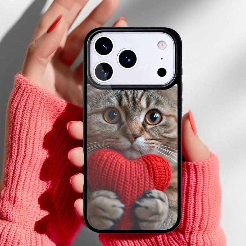 Lovely cat cute Phone Case for iPhone 17 16 15 14 13 Pro Max Back Cover for 12 11 Pro Coque