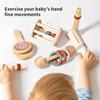 Orff 5-Piece Baby Music Set: Wooden Xylophone, Wind Chimes, and Soothing Instruments for Early Education.