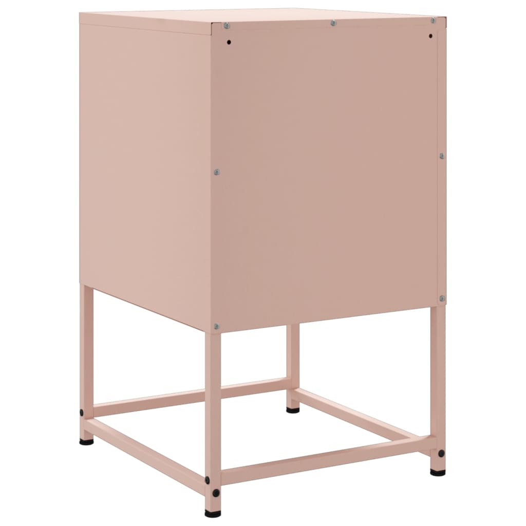 Nightstand Pink 36 x 39 x 60.5 cm Steel