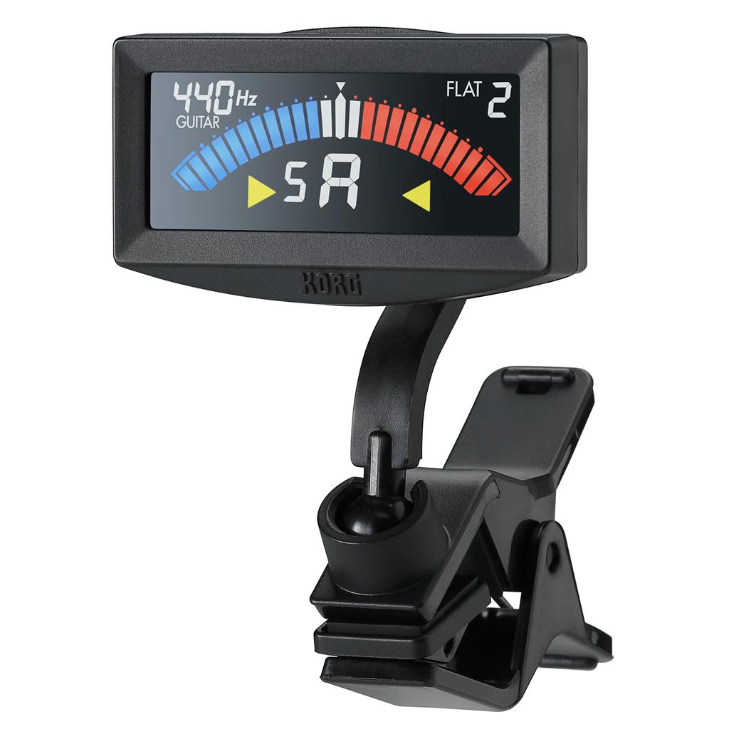 KORG GuitarBass Clip Tuner PitchCrow-G AW-4G BK Black ±0.1 Cent High Precision Color Display 24 Hours Continuous Operation Compact Black AW-4G-BK
