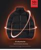 Herren Plus Size Winter-Steppjacke aus Baumwolle - Bestickte Dicke Warme Oberbekleidung