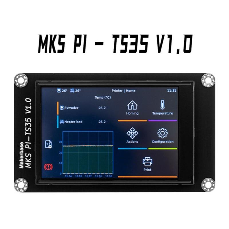MKS PI V1.1 Control Card Controller 64bits SOC-onboard PI-TS35 Display Klipper Screen for  3D Printer Motherboard