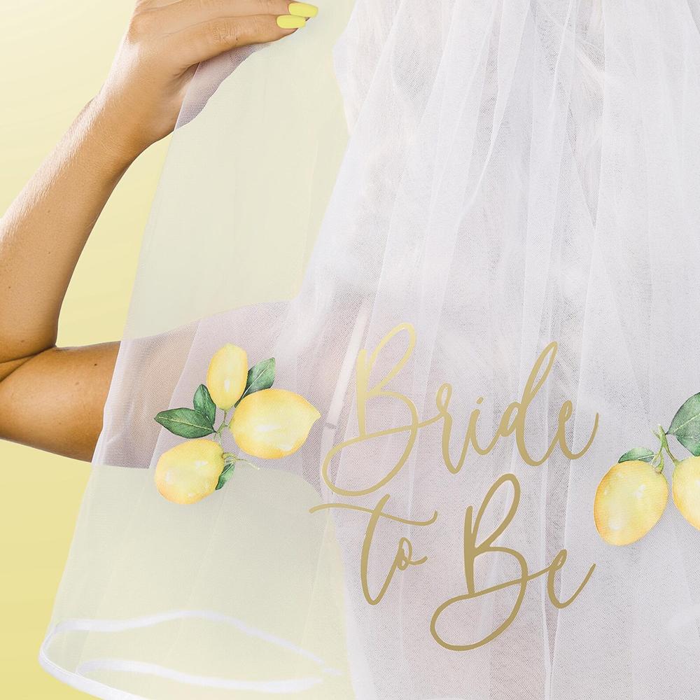 Zitronen Braut zu sein Schleier Junggesellinnenabschied Hen Party Brautparty Hochzeitsaccessoires Einzelabschied Deko Brautjungfer Heiratsantrag Geschenk
