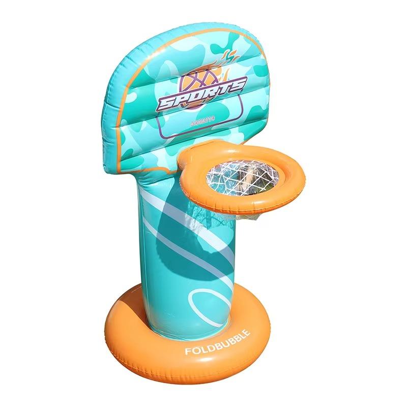 

Комплект для бассейна 1 шт., детские надувные баскетбольные кольца, игрушки, складное баскетбольное кольцо, вода, земля, двойное назначение