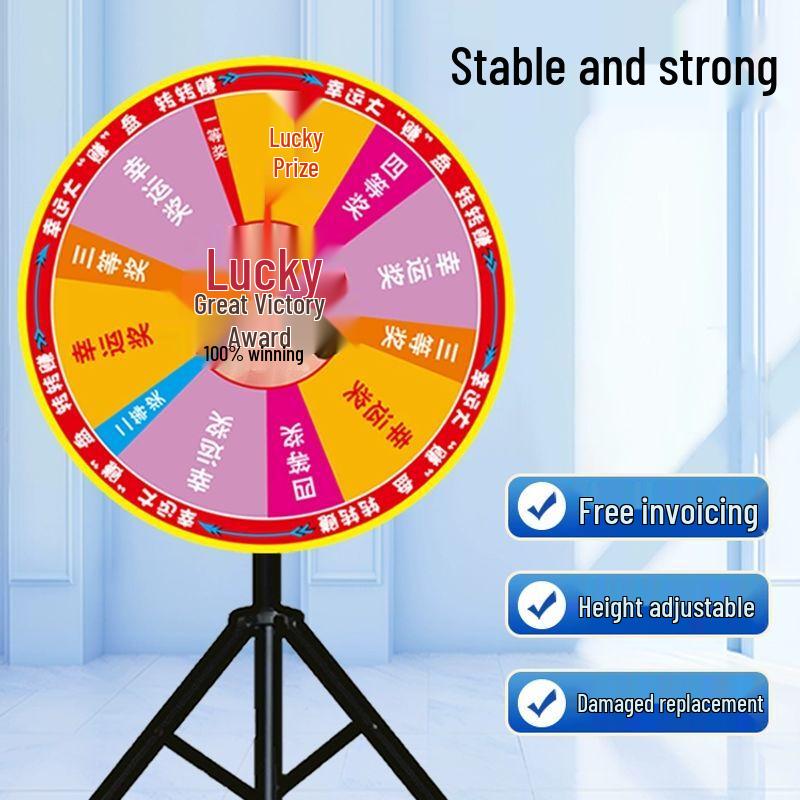 Promotional Lucky Draw Spinning Wheel with Tripod
