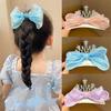 Crown Bow Hair Clip for Girls, Princess Tiara Hair Accessories