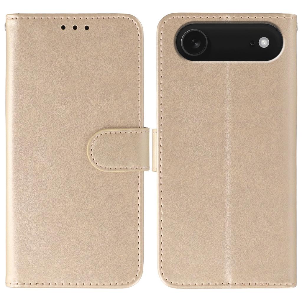 For iPhone 17 Air Case PU Leather Flip Wallet Phone Cover with Strap