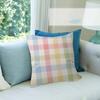 Stripe  Plaid Throw  solid color  Pillow Covers Cartoon Sofa Decorative Home Doublesided Printing Short Plush  Cushion Cover