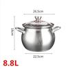 304 stainless steel Thickened soup pot New design General use of gas in induction cooker for porridge and soup big cooking pot
