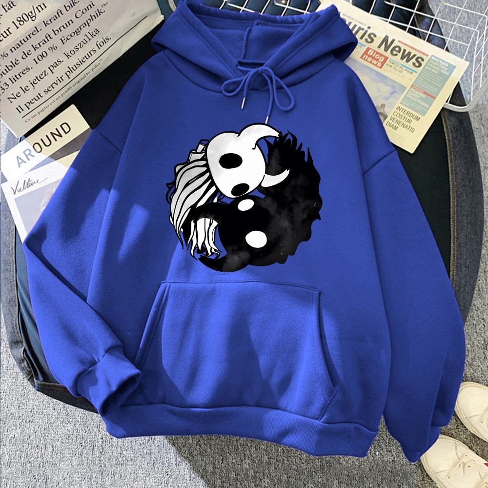 

Холлоу Найт Принт Персонажа Популярной Игры Толстовки Хай Стрит Высокое Качество Толстовка Осень Повседневные Пуловеры Аниме Одежда M