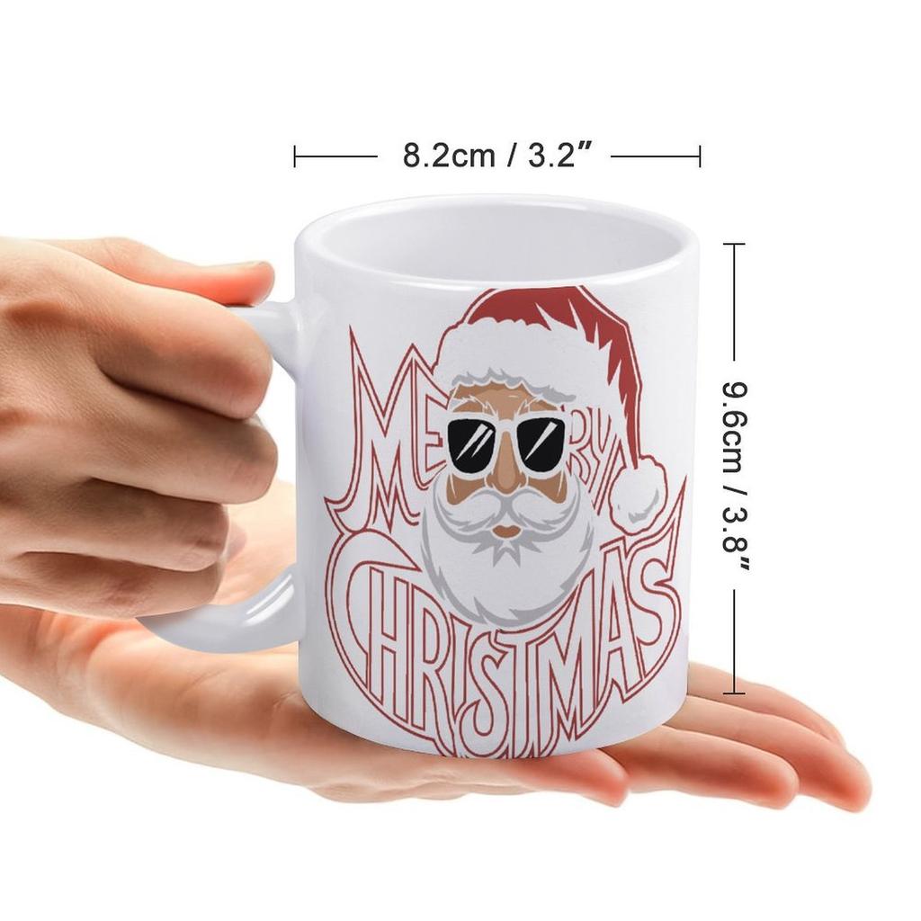 11oz White Coffee Mug with Durable Ceramic Body, Glossy Finish and Dual-Side Printing for Warm Drinks In Home Kitchen or Workplace