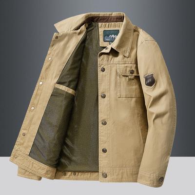 Men's Jackets Man Cargo Casual Jacket Spring Autumn Jacket Men Cotton Windbreaker Bomber Coat
