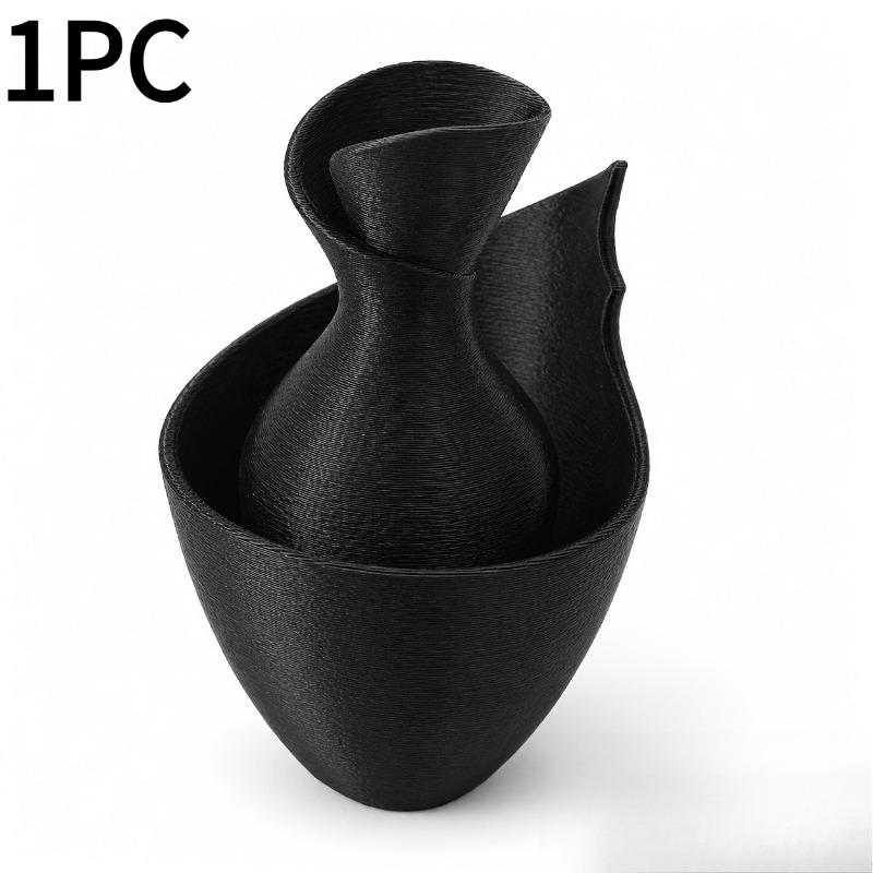 1PC New Product Simple Light Luxury Decorative Vase Living Room Entrance Desktop Bedroom Dining Table Advanced Flower Arrangement