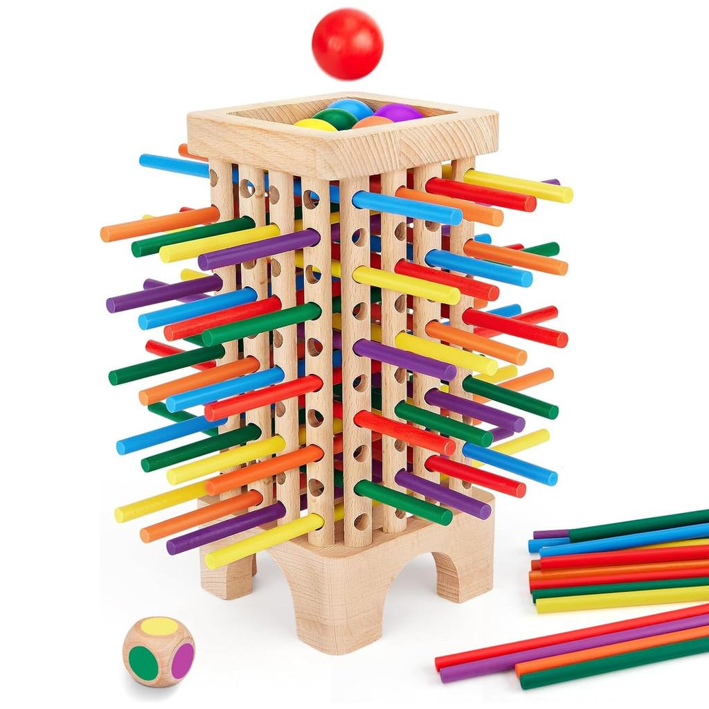 Wooden Puzzle And Dice Set For Kids Educational Activities And Brain Training
