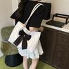 Microfiber Bow Fashi Tote Bags Solid Color Casual Large Capacity 2026  Women's Bags Design Versatile Women's Handbags