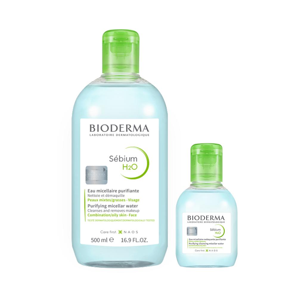 [Bioderma] Sebium H2O Purifying Micellar Water 500ml + 100ml Set