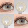 EYESHARE 1 Pair Natural Look Brown Contact Lenses Gray Lenses Eye Makeup Cosmetic Colored Softlens