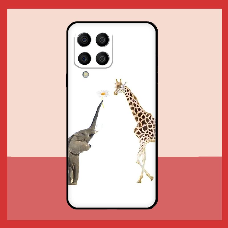 Cute Cartoon Giraffe Case For Samsung Galaxy M52 M32 M53 M16 M11 M21 M31 M35 M12 M13 M14 M15 M36 M56 M55 M34 M54
