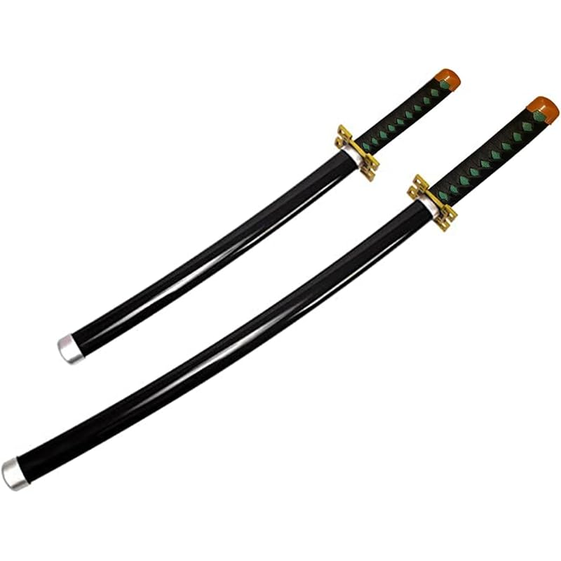 Demon Slayer Sword, ABS, Length: 104cm, Demon Slayer Nichirin Sword, High-Quality Replica Sword, Replica Sword, Giyu Tomioka Sword, Tanjiro Kamado