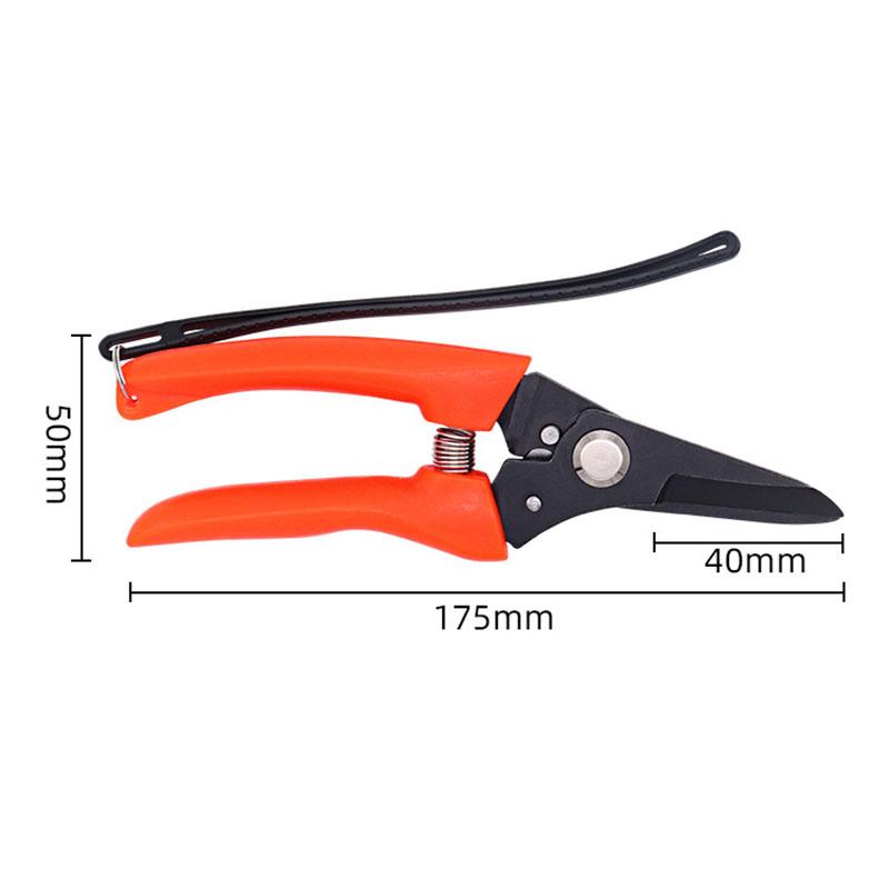 Stainless Steel Blade Tree Branch Repair Shear PVC Handle Clipper Gardens Blackening Pruning Scissor Hand Tools for Gardening