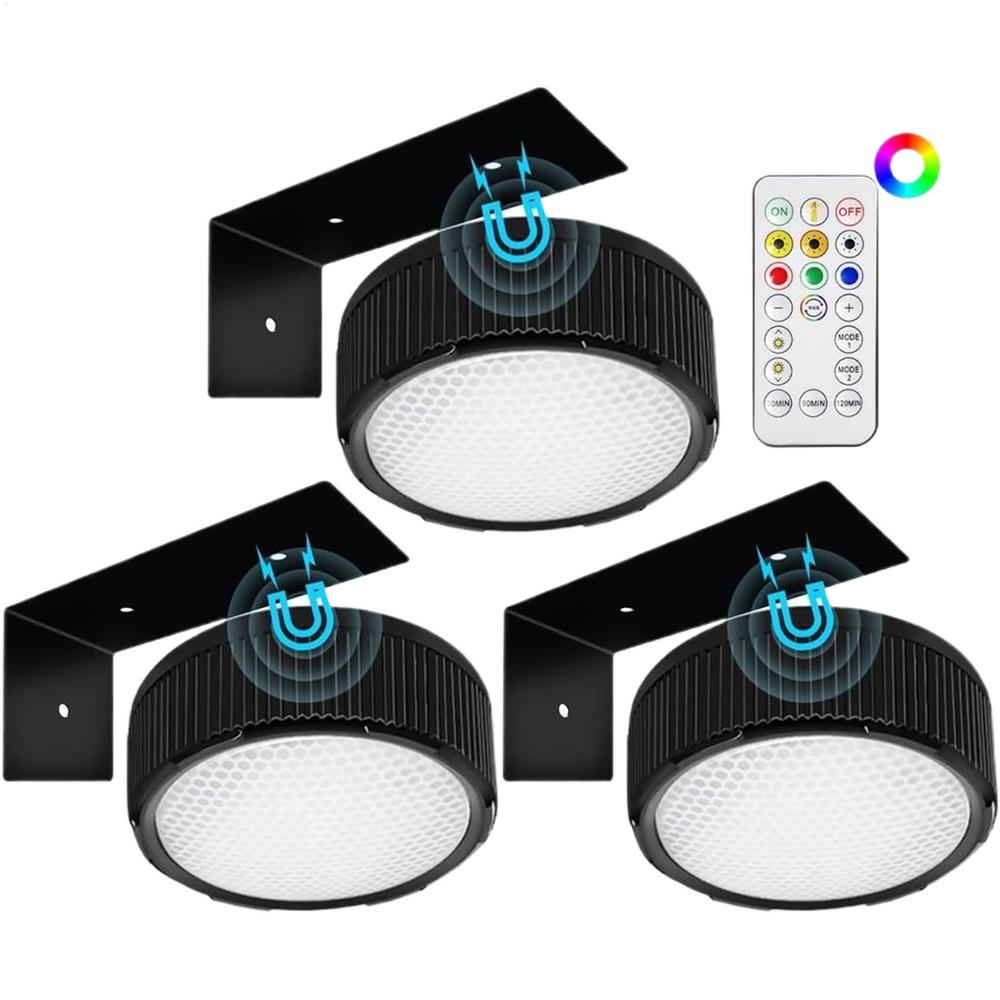 

3 Pack Wall Painting Light Remote control adjustable Battery Powered Painting Lamp Dimmable Timer art Display Novelty Lamp чёрный