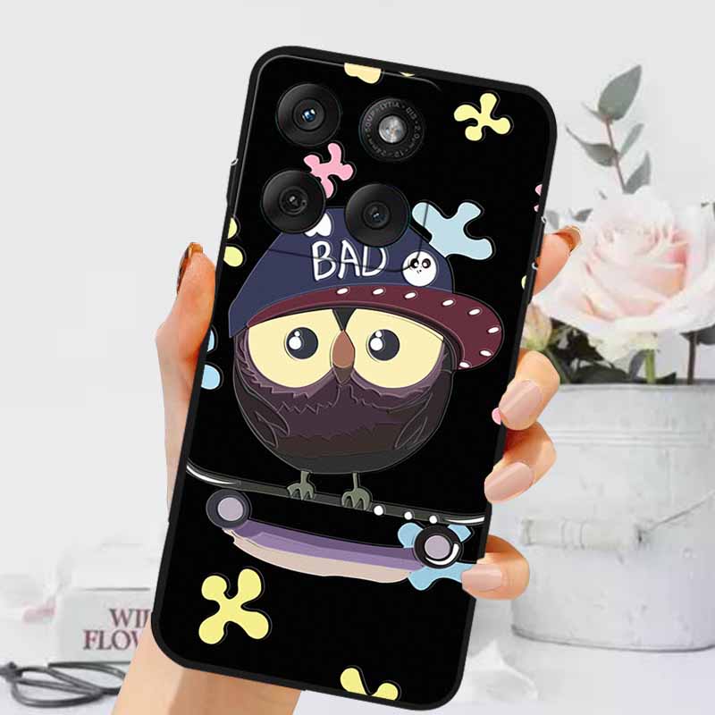 3D Emboss Cases For Edge 60 Fusion / Edge 60 Pro Relief Embossed Retro Silicone Back Cover For Edge 60 Stylus Black Funda 60 Pro