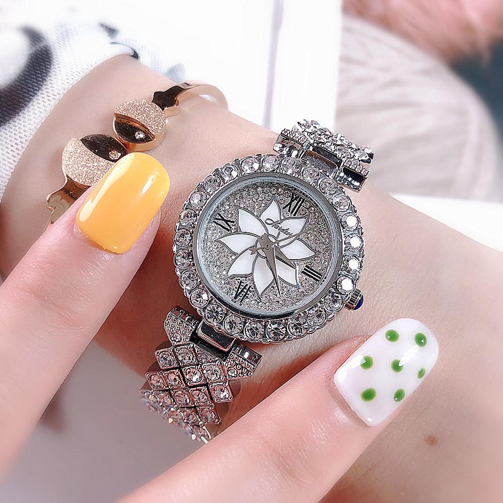 Fashion Trend Counter Watch Women S Bracelet Diamond Fashion Watch Quartz Small Waterproof Women S Watch