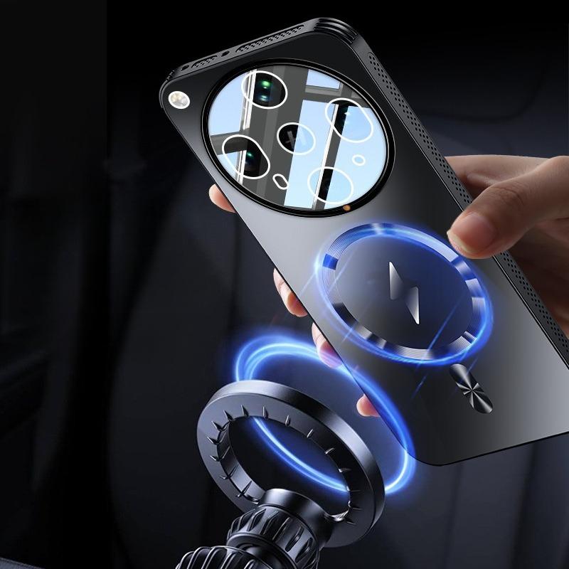 For Magsafe Trådløst Ladeetui for OPPO Find X8 Ultra Magnetisk Frostet Støtsikker Linsefilm Beskyttelse Hardt Deksel for OPPO Find X8s X8 Pro Støtfanger