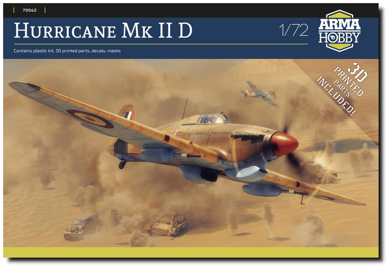 

Arma Hobby Royal Air Force Hurricane Limited Edition Plastic Model ADL70062 1/72 Mk.2d