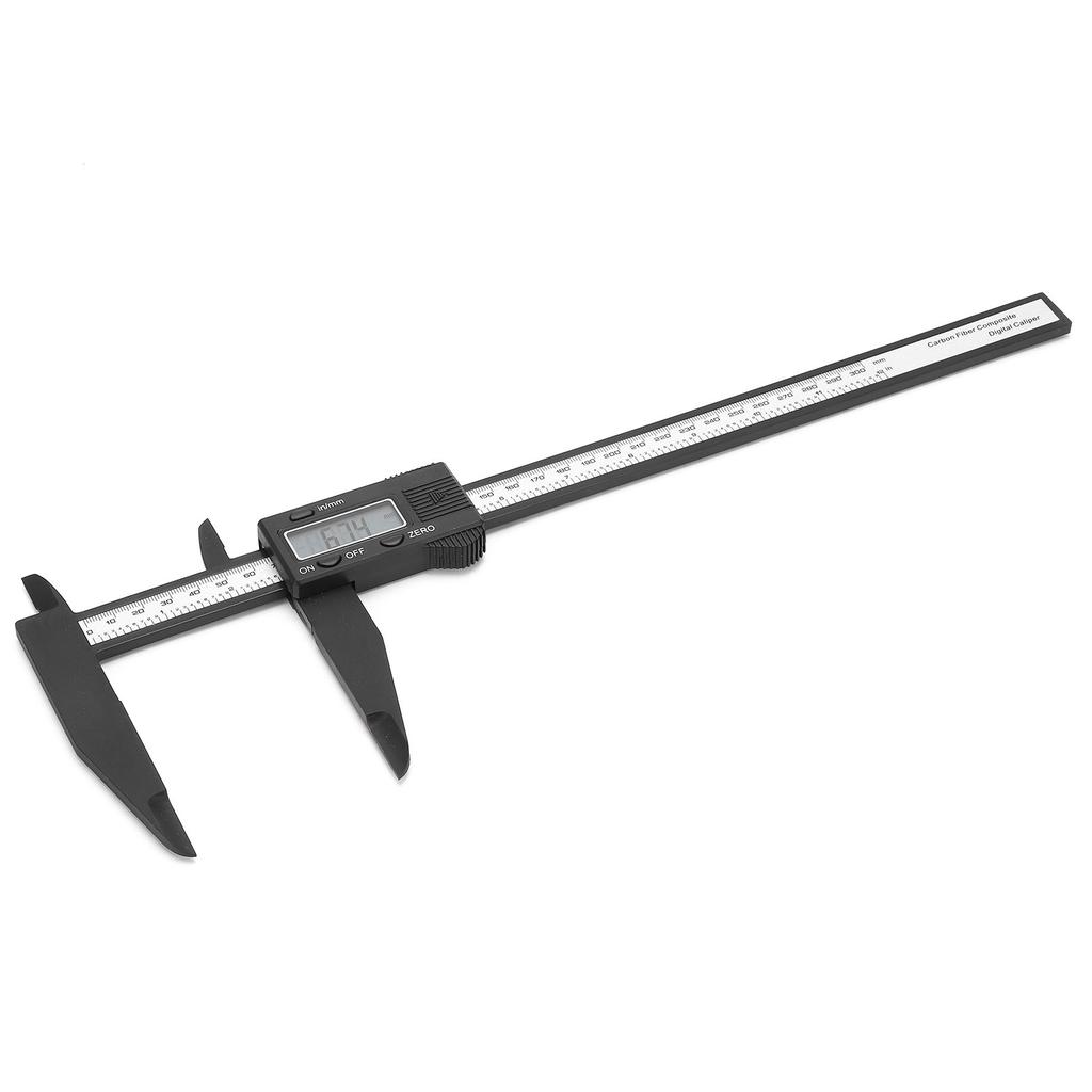 0?300mm12inch LCD Digital Caliper Carbon Ruler Vernier Caliper with Long Jaw Measuring Tool