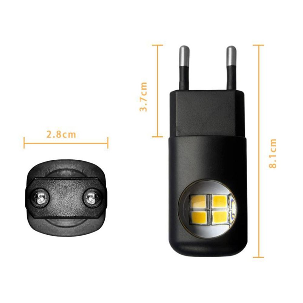 Auto Light Sensor Plug-In Wall Lamp Energy Efficient Sensor Night Light  Bedroom Night Lighting