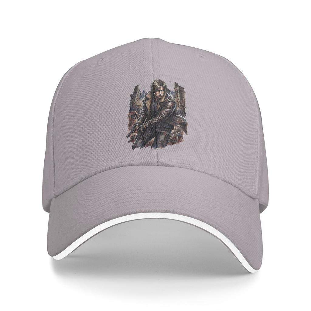 Residents Evils Requiem Leon Kennedy Raccoon City Guilt Portrait Baseball Cap Trucker Hat Summer Vintage Kpop Rock Baseball Caps