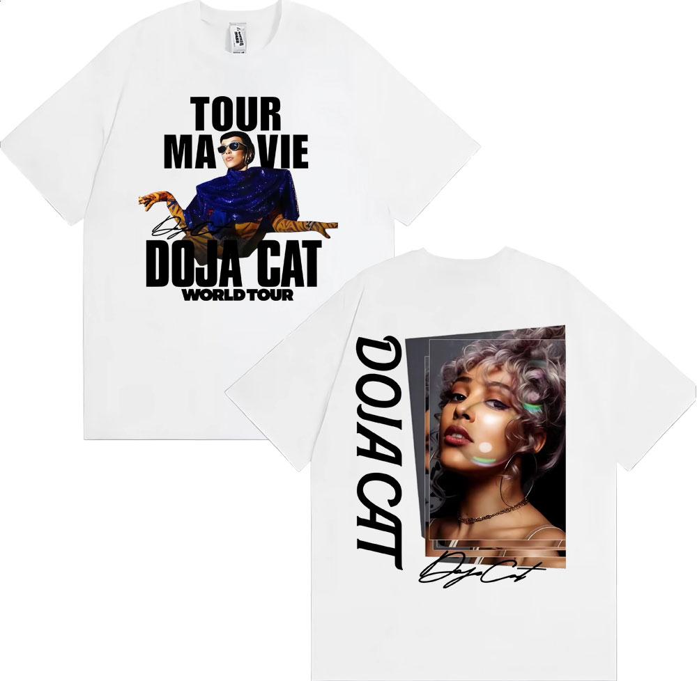 Singer Doja Cat World Tour 2026 Tshirts Men Women Aesthetic Vintage High Quality Tshirt Casual Pure Cotton T Shirts Streetwear