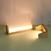 U-shaped Frame Light Base Wooden LED Display Base Pedestal Wood Night LED Light Lamp Base for Acrylic Crystal Glass
