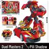 Xuan Card Fighter 2: Blue Lightning Thunder King Flame Dragon Transforming Robot Car Toy
