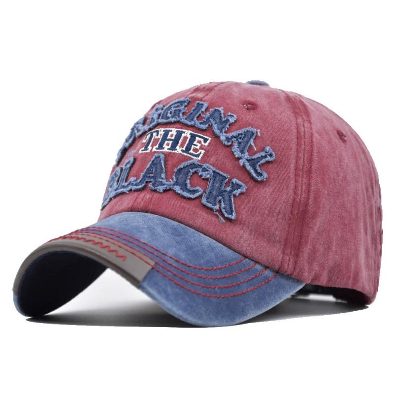 Cotton Cap Baseball Vintage Neutral Gender Women Men For Hats Casual 3D Black Letter Embroidered Stitching Outdoor Sports Dropshipping