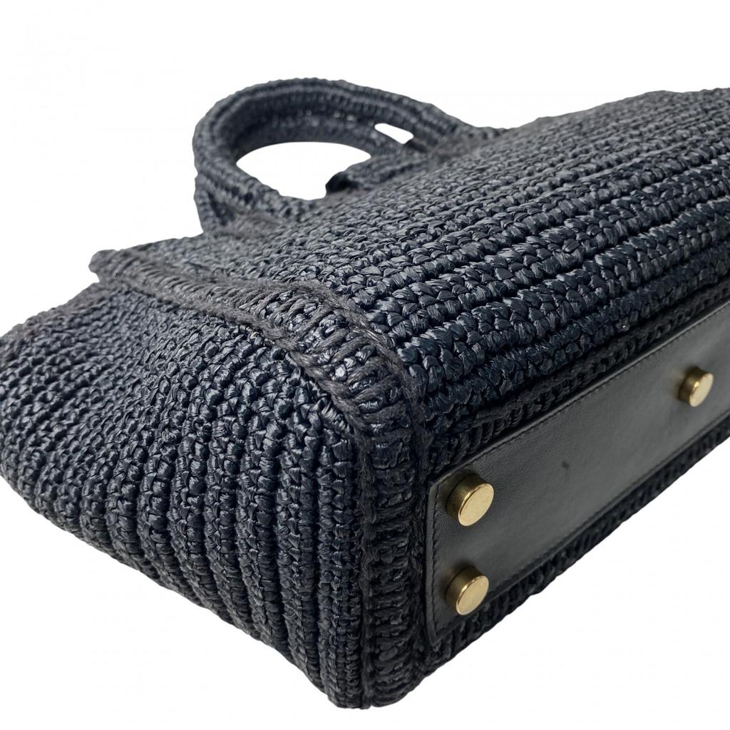 Geantă de umăr SAINT LAURENT folosită negru Rafie Femei