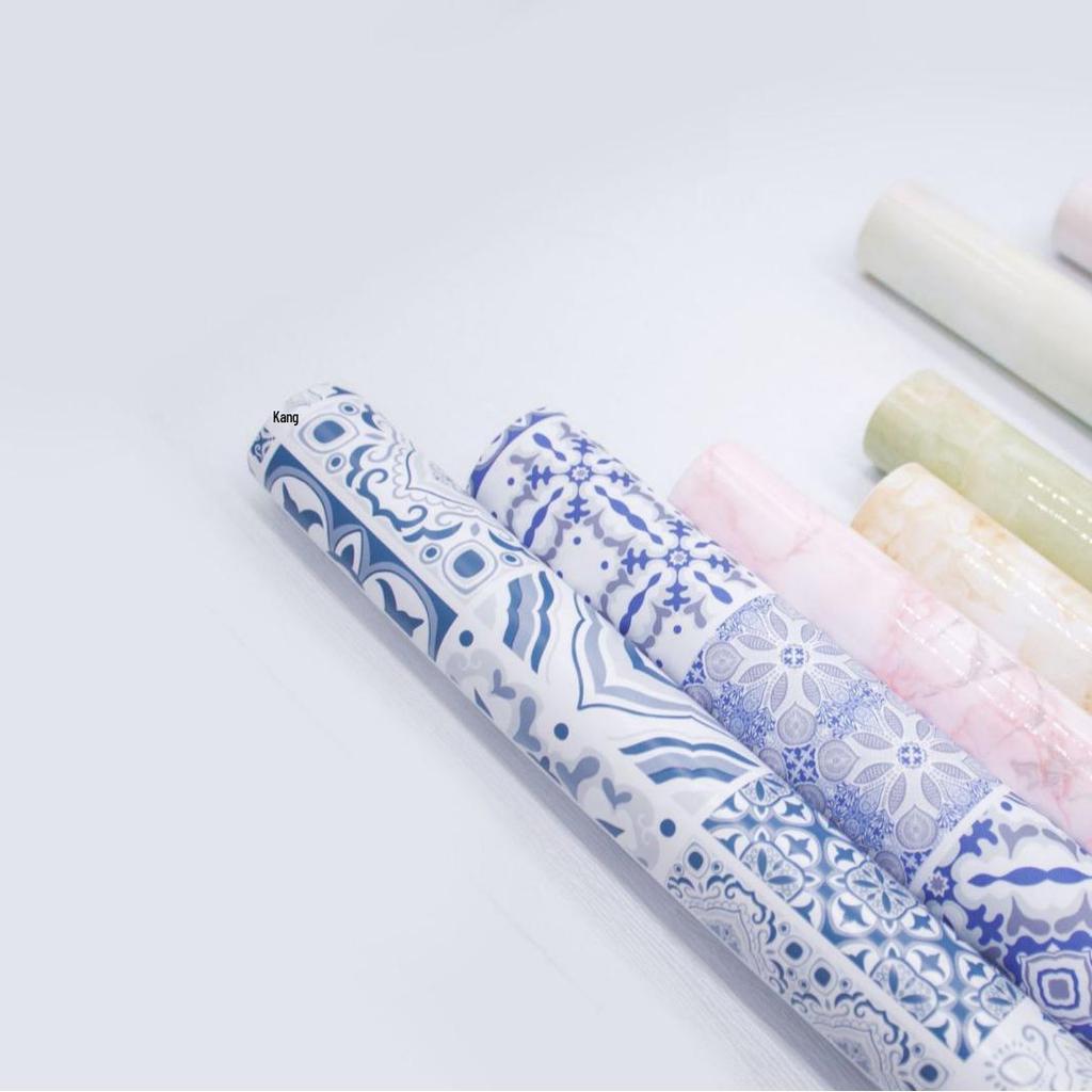 Wasserdichte PVC Marmor Küchenfolie - Ölfest Selbstklebende Schutzabdeckung für Fliesen, Kochfelder, Tische und Schränke