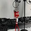 PVC Blood Bag Pendant Type A B O AB Plasma Halloween Blood Pendant  DIY Accessory