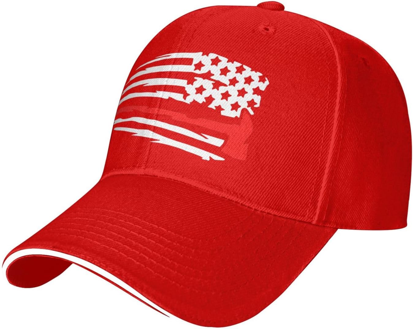Thin Red Line Firefighter Axe American Flag Baseball Cap Polyester Casual Sun Protection Unisex Adult Cap Adjustable