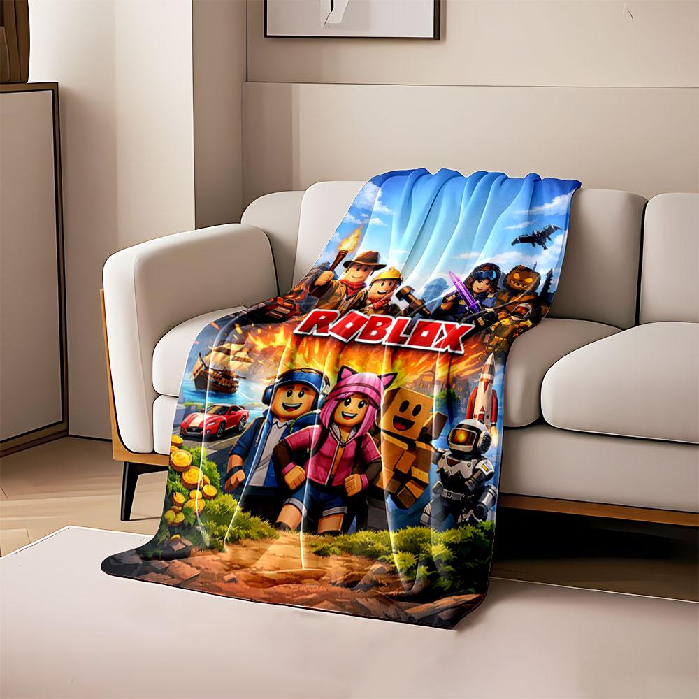 

The main pattern features vibrant cartoon characters and action elements. for all seasons blanket lunch break throw gift 80cm x 120cm