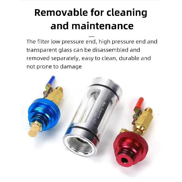 Automotive Air Conditioning Refrigeration Oil Filtration Analyzer Refrigerant Oil Replacement Tool Purity Detection Purifier