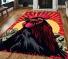 Rustic Area Rug Black Chicken RunnerFarm Non Slip Carpet Rooster Floor Art Living Room Home Decoration Carpets