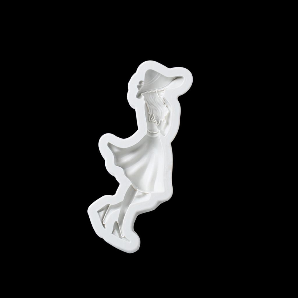 Bakfra gudinnen skjønnhet sjokoladeform fondantkake silikonform hjemmebakeverktøy