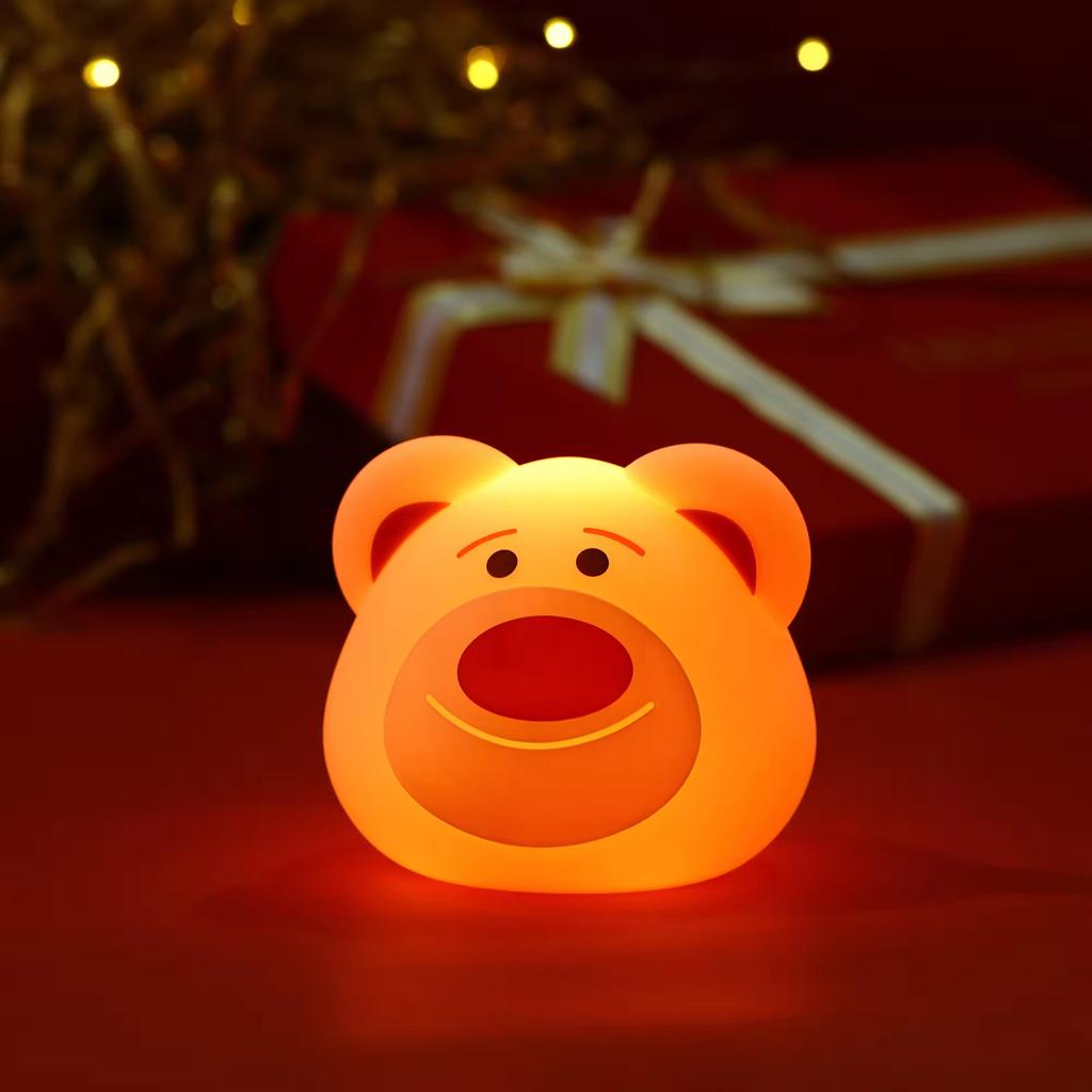 USB Rechargeable Silicone LED Night Light Cute Panda Lamp for Baby Nursery Bedroom Bedside Use