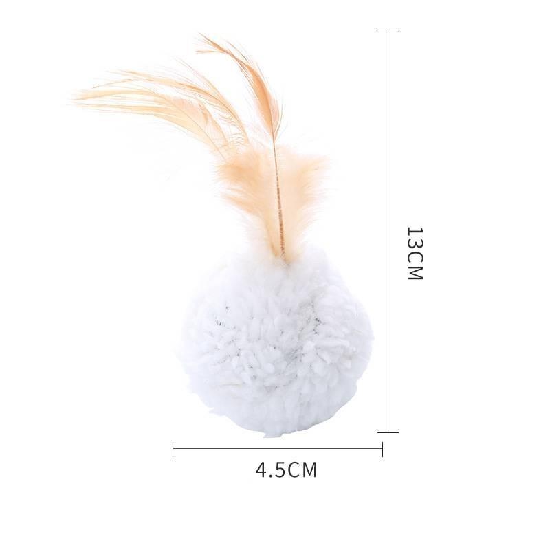 Fluffy Feather Interactive Cat Toy Wholesale Factory Stock Ideal For Play And Chase Available In Multiple Colors