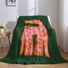 Playful Spotted Cat Flannel Blanket Warm Soft Halloween Christmas Couch Warm Cozy Decorative Decor Gift for All Season